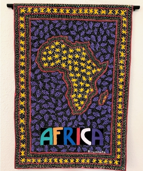 zimbabwean painted fabric art kutsinhira oregon