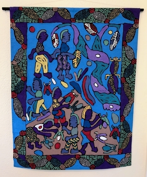 blue-moon-web zimbabwean painted fabric art kutsinhira oregon