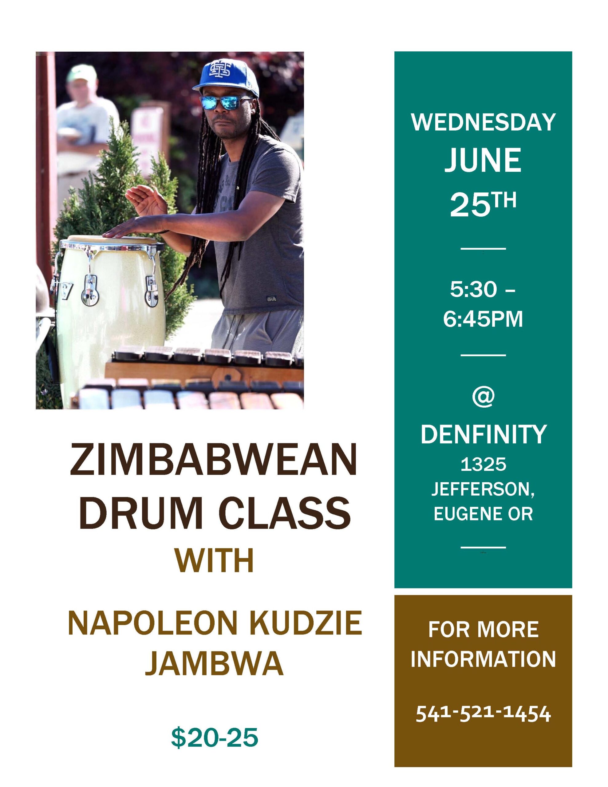 Drumming Class with Napoleon Jambwa