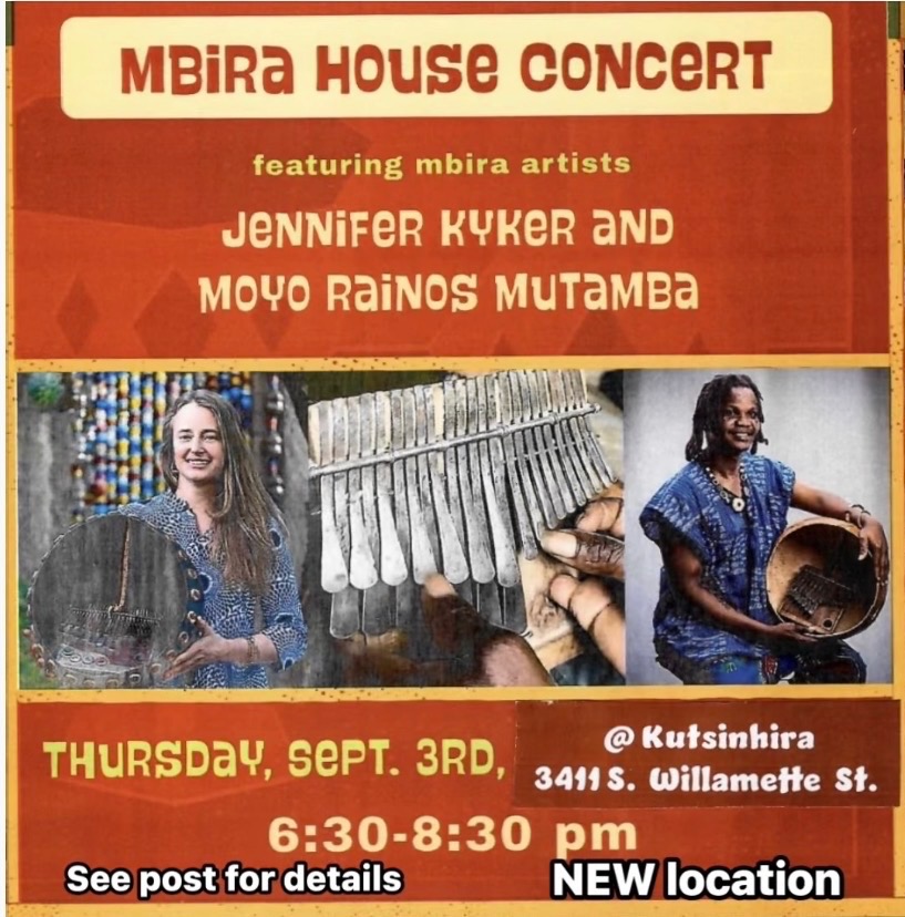 Mbira House Concert featuring Jennifer Kyker and Moyo Mutamba